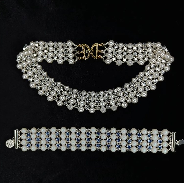 Жемчужный браслет и колье Завтрак у Тиффани (tatianaakhtiamova1982)