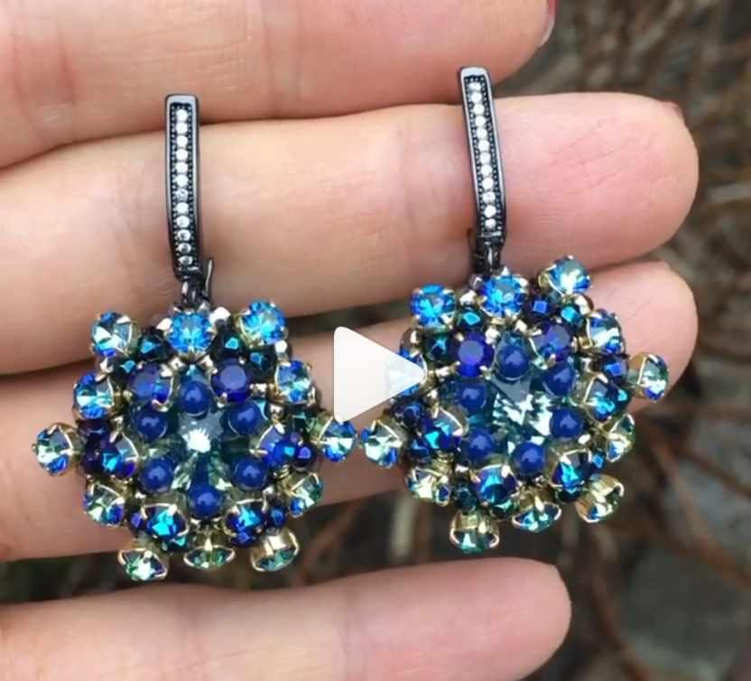 Кристальные серьги (Ирина Михель)