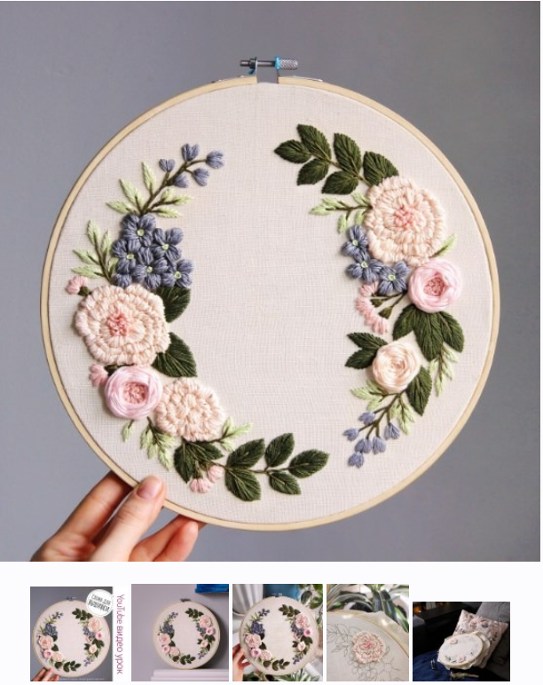 Цветущий персик и голубая гортензия (Diana Vingert)