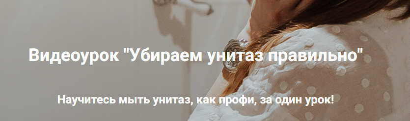 Убираем унитаз правильно. Тариф 3 месяца (Татьяна Красильникова)