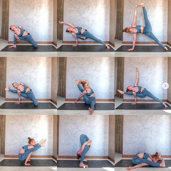 Освоение и углубление Вишвамитрасаны и Курмасаны (Анастасия Зубок (Рашевская))