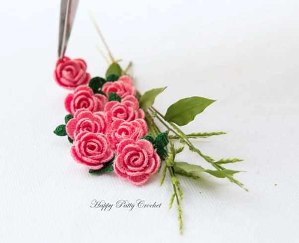 Mini Camellia/Мини Камелия (HappyPattyCrochet)