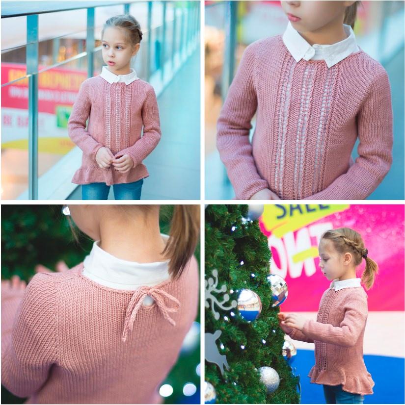 Описание Джемпер Мережка с втачным рукавом без швов (Анна Котова)