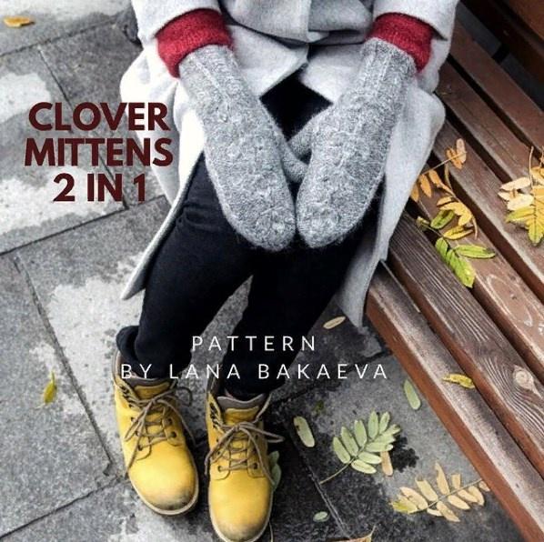 Clover mittens (Лана Бакаева)