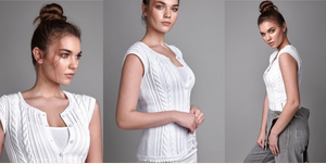 [Вяжи.ру] Женская кофточка спицами Balance (Ким Харгривз)