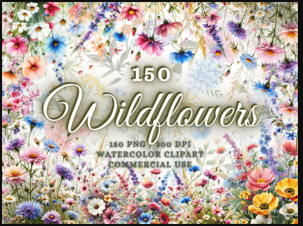 [Creativefabrica] Wildflowers Clipart - Wildflowers Png