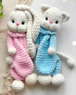 Комфортер Зайка + Котик (Елена Харитонова)