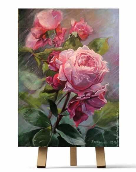 [Рисуем дома] Куст роз (Ирина Шпакова)