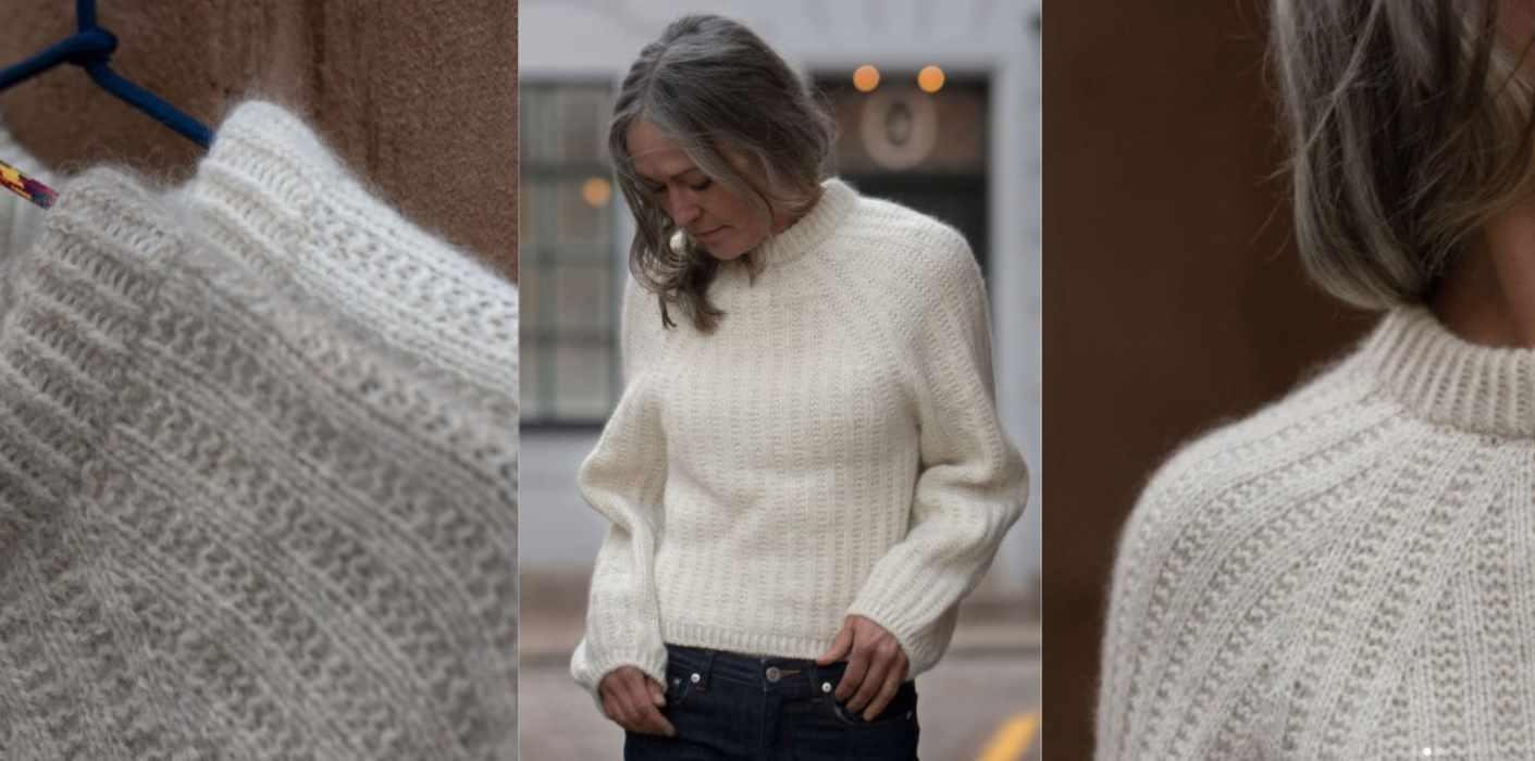 [Вяжи.ру] Свитер регланом Klint Classic (Энн Венцель)