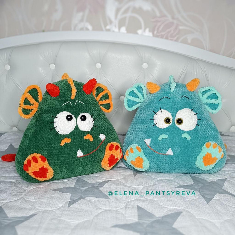 Подушка Зверушка Дракончик (Елена Панцырева)