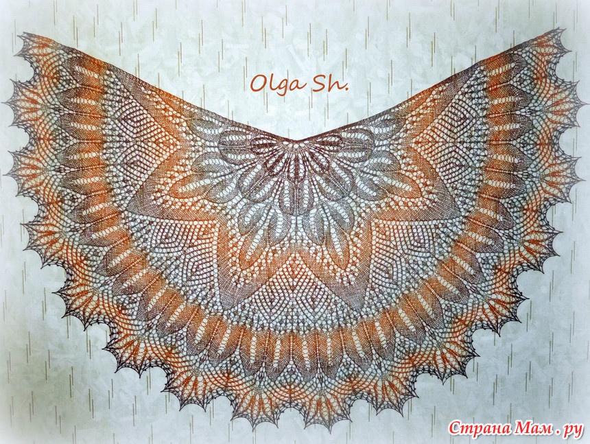 [olga_shkineva_] Шаль Цветущий адиантум (Ольга Шкинева)