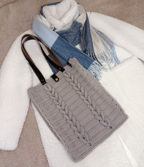 Сумка Косы крючком (Наталья Архипова)