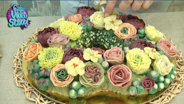 Основы кремовой композиции. Корейская техника, ноябрь 2016 года (Наталья Елецкая)