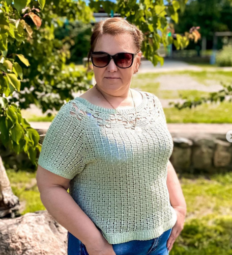 [sota_knitting] Футболка Бабочка (Татьяна Солохина)