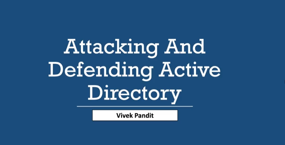 [Udemy] Атака и защита Active Directory: тестирование на проникновение AD (Вивек Пандит), фото 1 из 1.