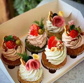 Закусочныe капкейки  Гурман  (brutal_cakes)