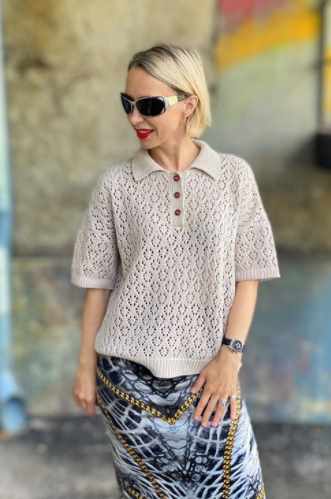 Футболка-поло Lace polo (stepmother.queen)