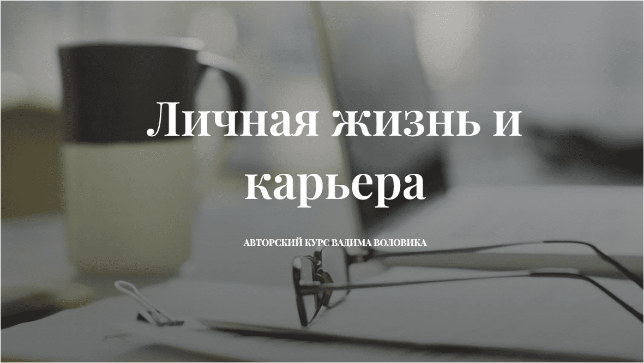 Личная жизнь и карьера (Вадим Воловик)