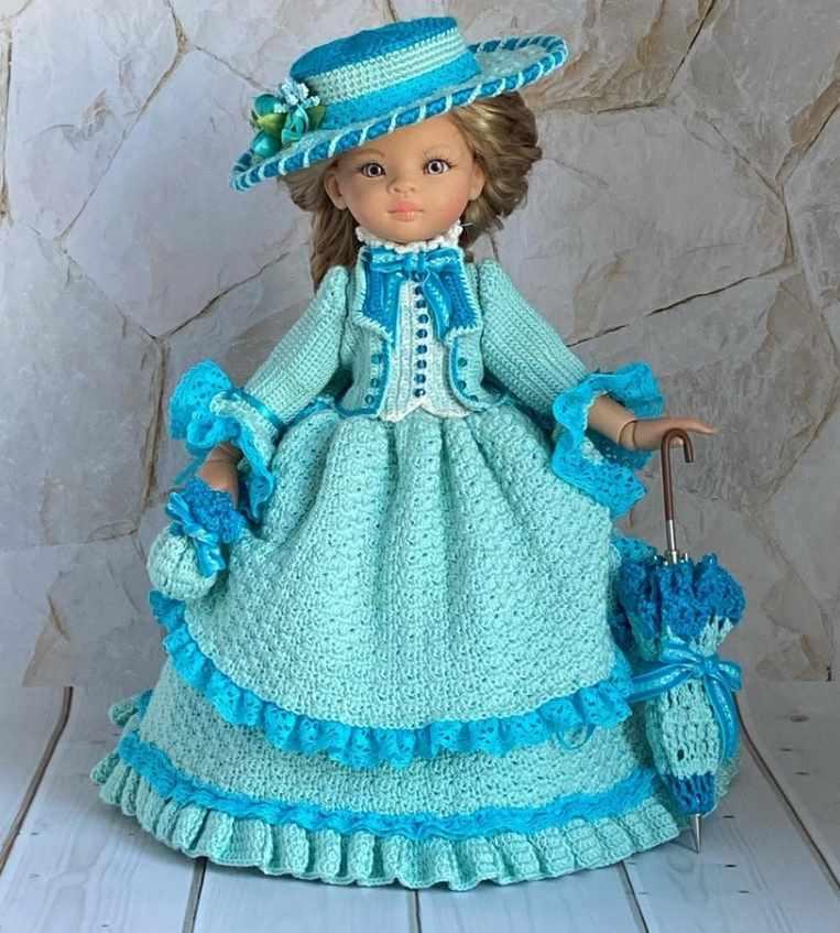 Мастер класс по вязанию наряда крючком Элен для кукол Паола Рейна (Ольга Корчагина)