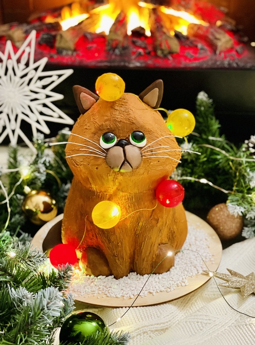 Видеоурок 3д торт Котик (Анастасия Политыкина)