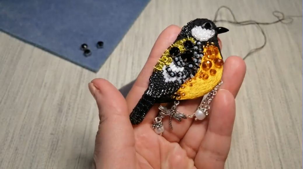 Брошь Синичка (Олеся Пичугина)