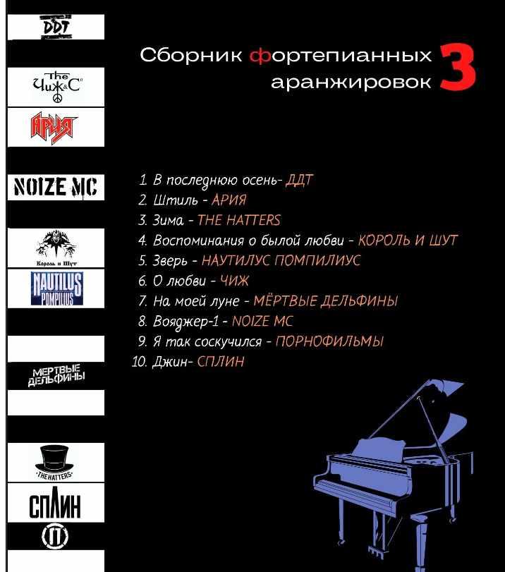 Сборник фортепианных аранжировок №3 (Мария Сапина)