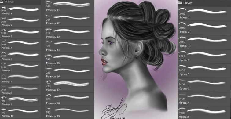 [Академия Pixelent] Набор кистей Брови и ресницы Photoshop (Анастасия Кузнецова)