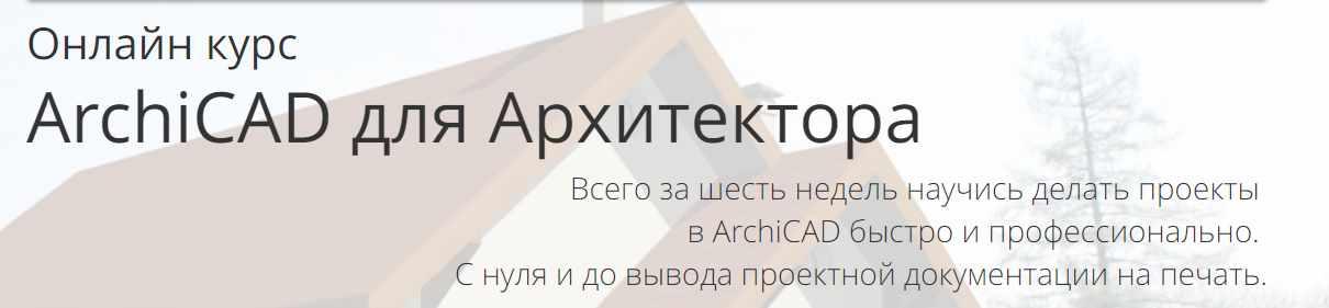 ArchiCAD для Архитектора. Тариф Самостоятельно (Алексей Каширский)