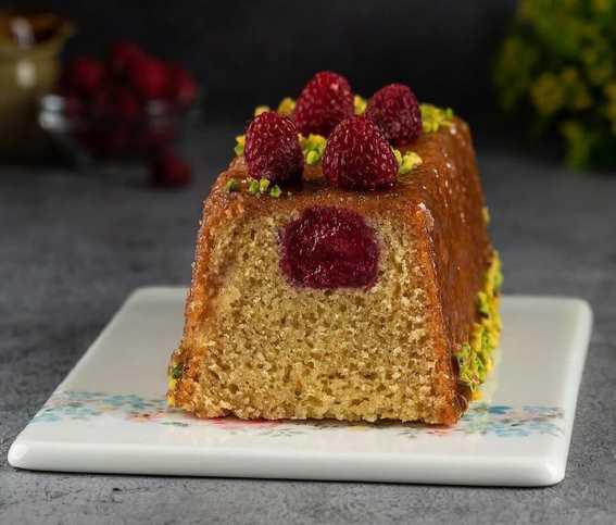 Кекс с малиновым конфи (Ксения Киреева)