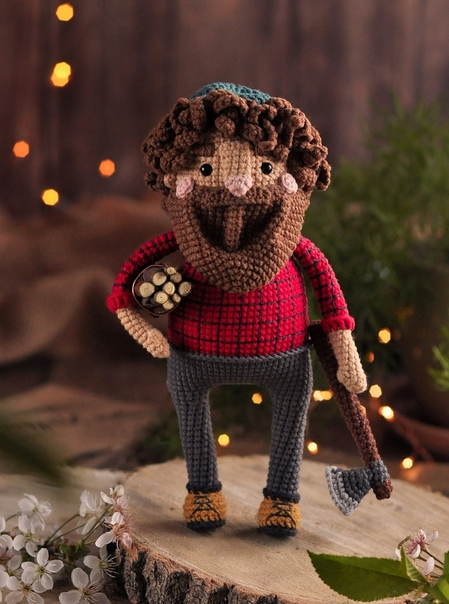 [DunaevaToys] Лесоруб. Крючок (Евгения Дунаева)