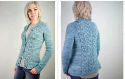 [Вяжи.ру] Жакет с ажурными косами Crinaeae (Tori Gurbisz)