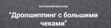 Дропшиппинг на большие чеки 3.0. Стандарт (Игорь Майоров)