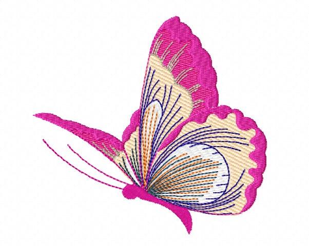 [Embrodery] Дизайны машинной вышивки. Бабочки яркие