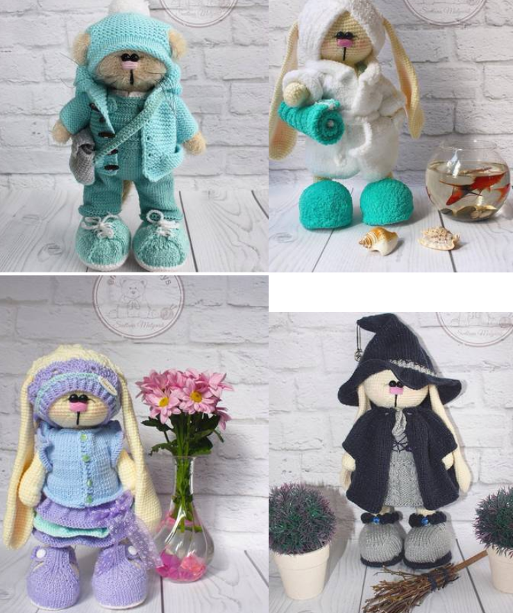 Мастер класс 2 4компл одежды на Зайку/Кота/Куклу+тело Зайки(Светлана Малярик, malyarik_toys)