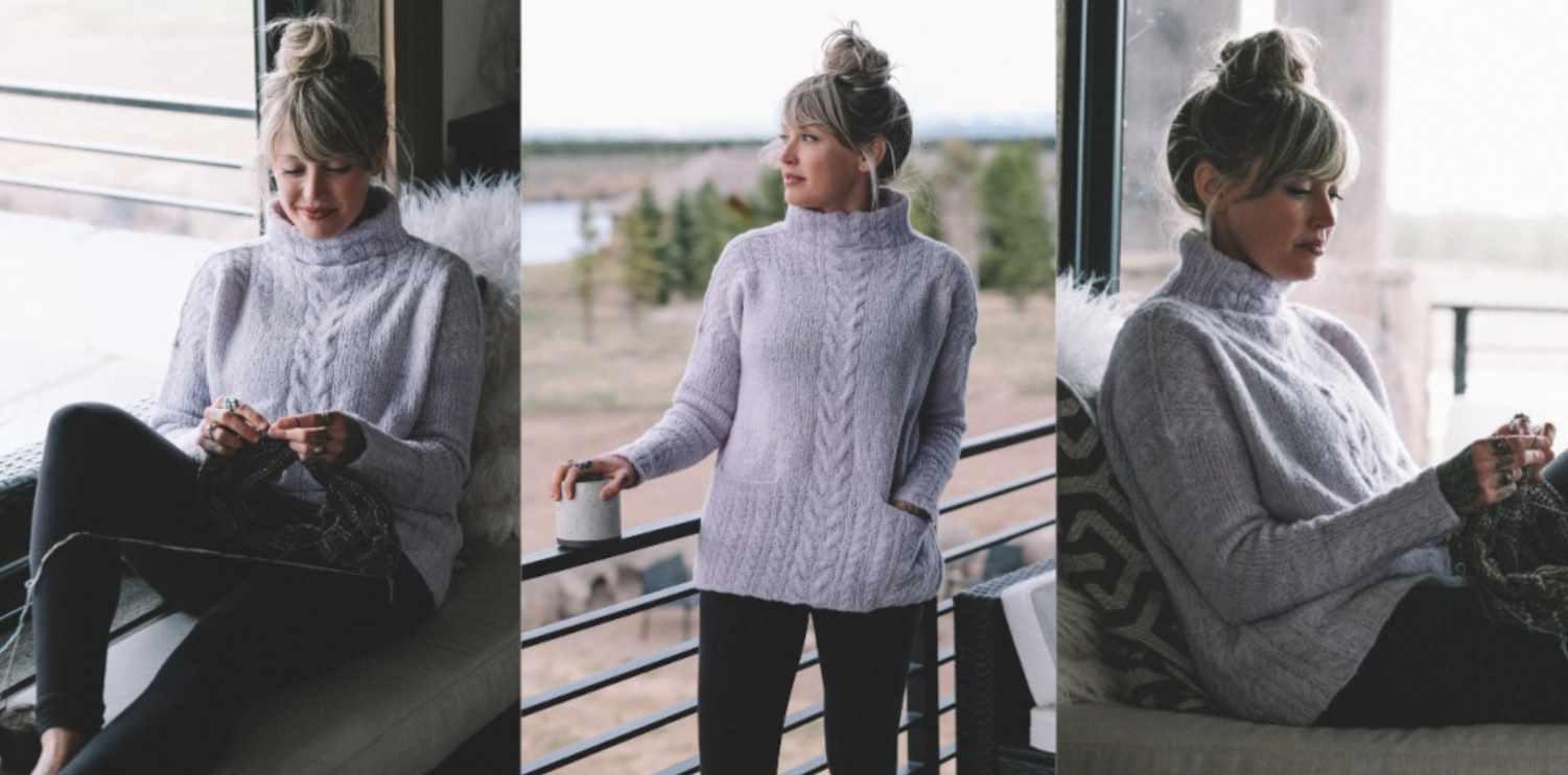 [Вяжи.ру] Свитер с косами Morning Rituals