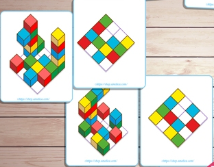 Игра - головоломка на развитие внимания. Кубики (Светлана Шапошникова)