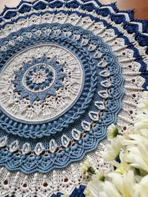 Салфетка/ковёр Верба Grande. 62 ряда (Светлана Вьюгова)