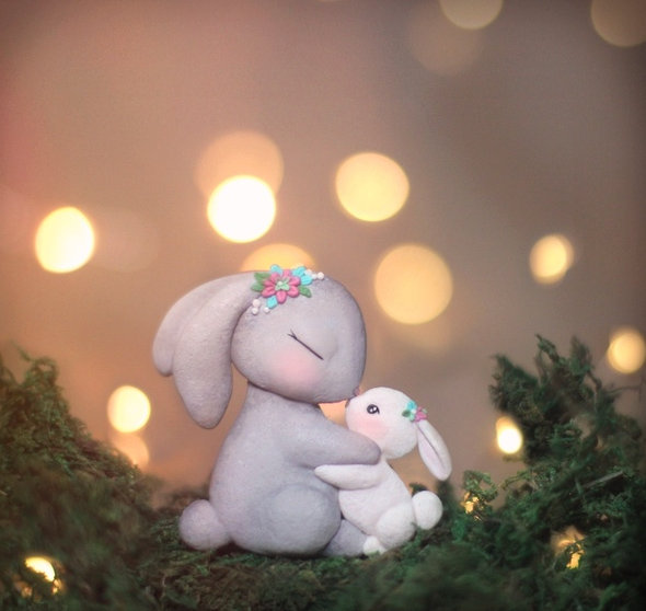 [Лепка] Эфир по Зайкам из полимерной глины (Анастасия Астафьева)