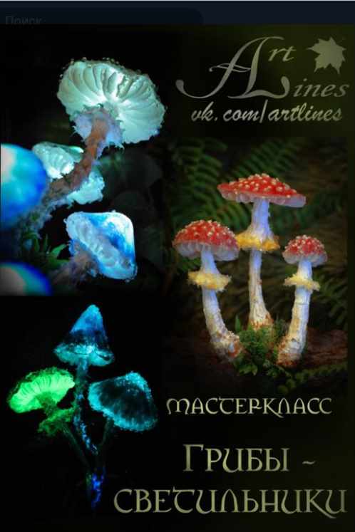 Мастер-класс "Грибы-светильники" (АртЛайнс)