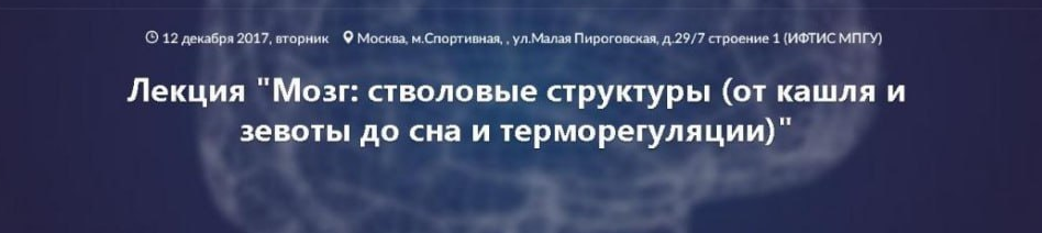 [Архэ] Мозг: стволовые структуры от кашля и зевоты до сна и терморегуляции + Транскрибация + видео (Вячеслав Дубынин)