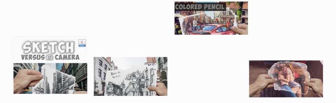 [graphicriver] Экшен совмещающий фотографию и скетч рисунок