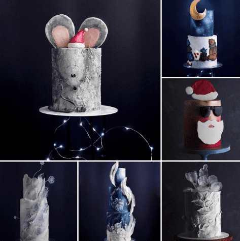 [ProCake School] Новогодние торты, 6 уроков (tapioka.cake)