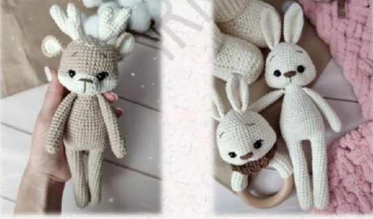 [Zefirka.Vlg] Мастер класс "Игрушки Сплюшки". Зайка, олень (Валентина Ващенко)