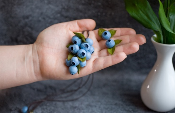 [Катина Красота] Голубика. Сборка сережек и кулона (Катя Килязова)
