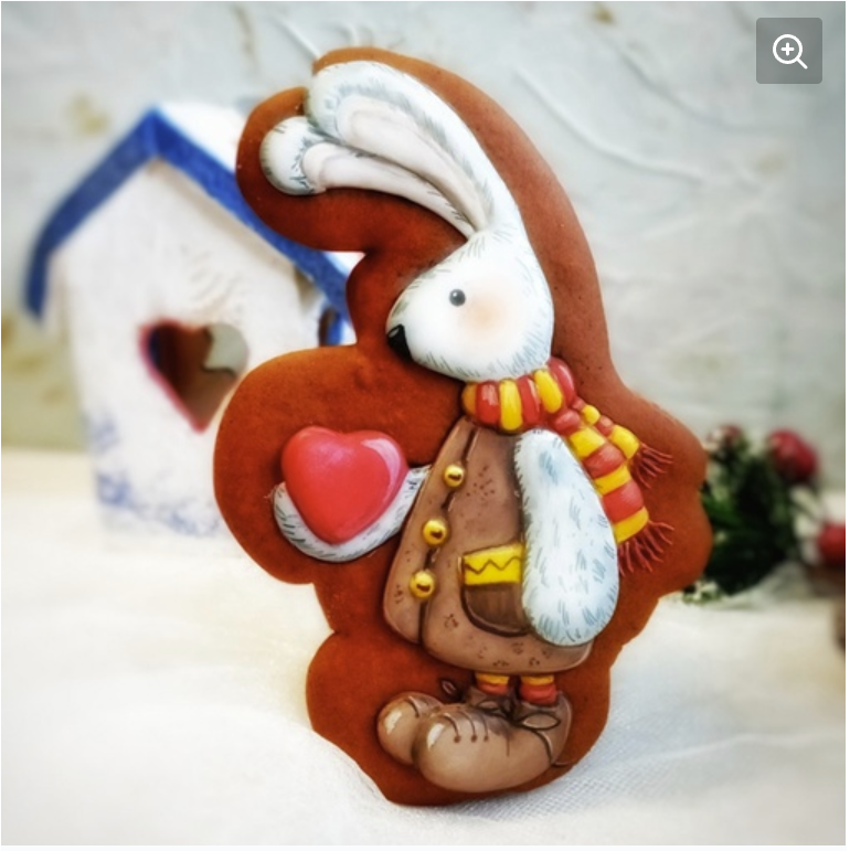 Зайчик с сердечком (Татьяна Гафнер)