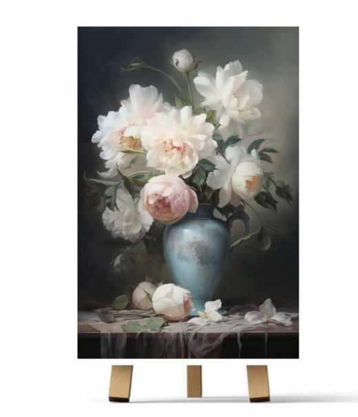 [Рисуем дома] Белые пионы (Ирина Шпакова)