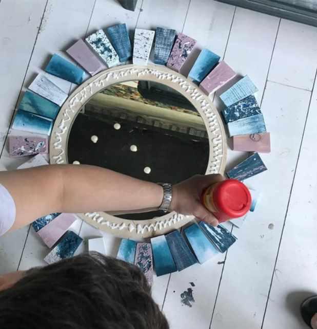 [Мастерская Мулле Мек] Урок по декору зеркала из лодки