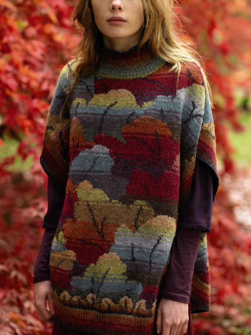 [vjazhi.ru] Пончо спицами Holly (Kaffe Fassett), фото 1 из 1.