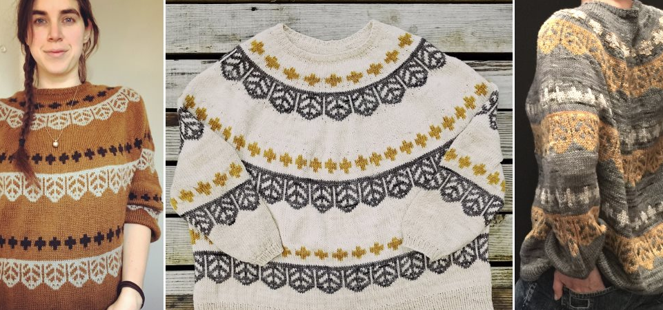 [Вяжи.ру] Пуловер с графическим жаккардом Tecums