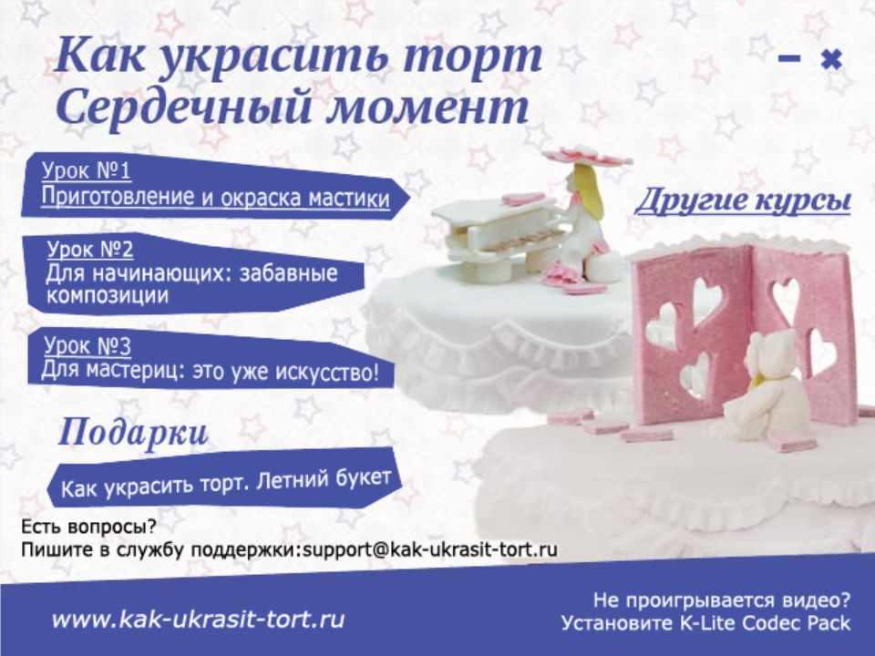 Как украсить торт. Сердечный момент (Ольга Викторовна, Ольга Станиславовна)